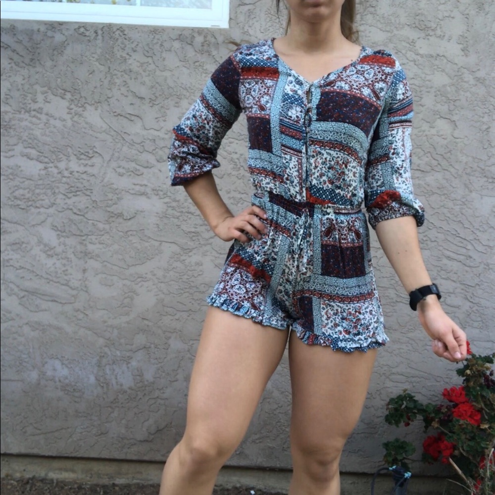 Multi colored romper